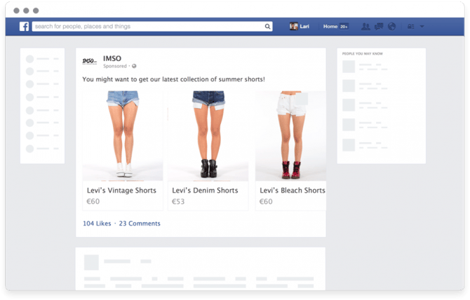 Facebook-Produkt-Anzeigentitel