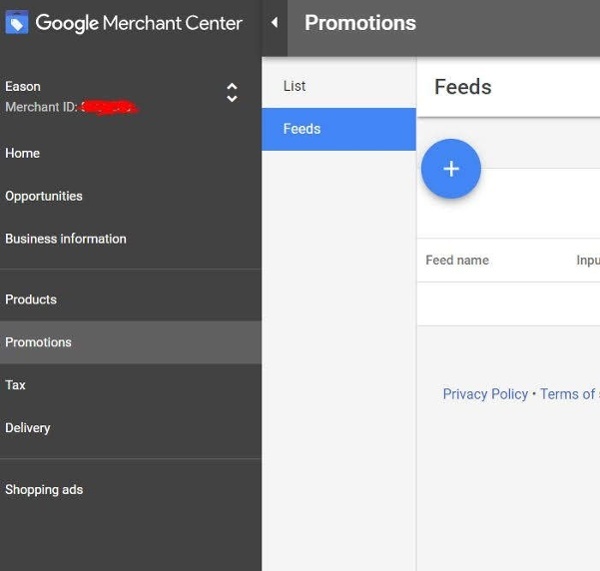 google_merchant_promotions_feed_hochladen